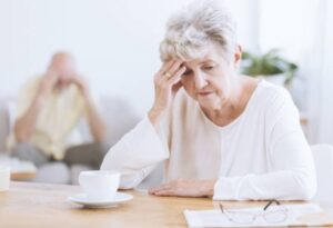 Onset of depression in the elderly